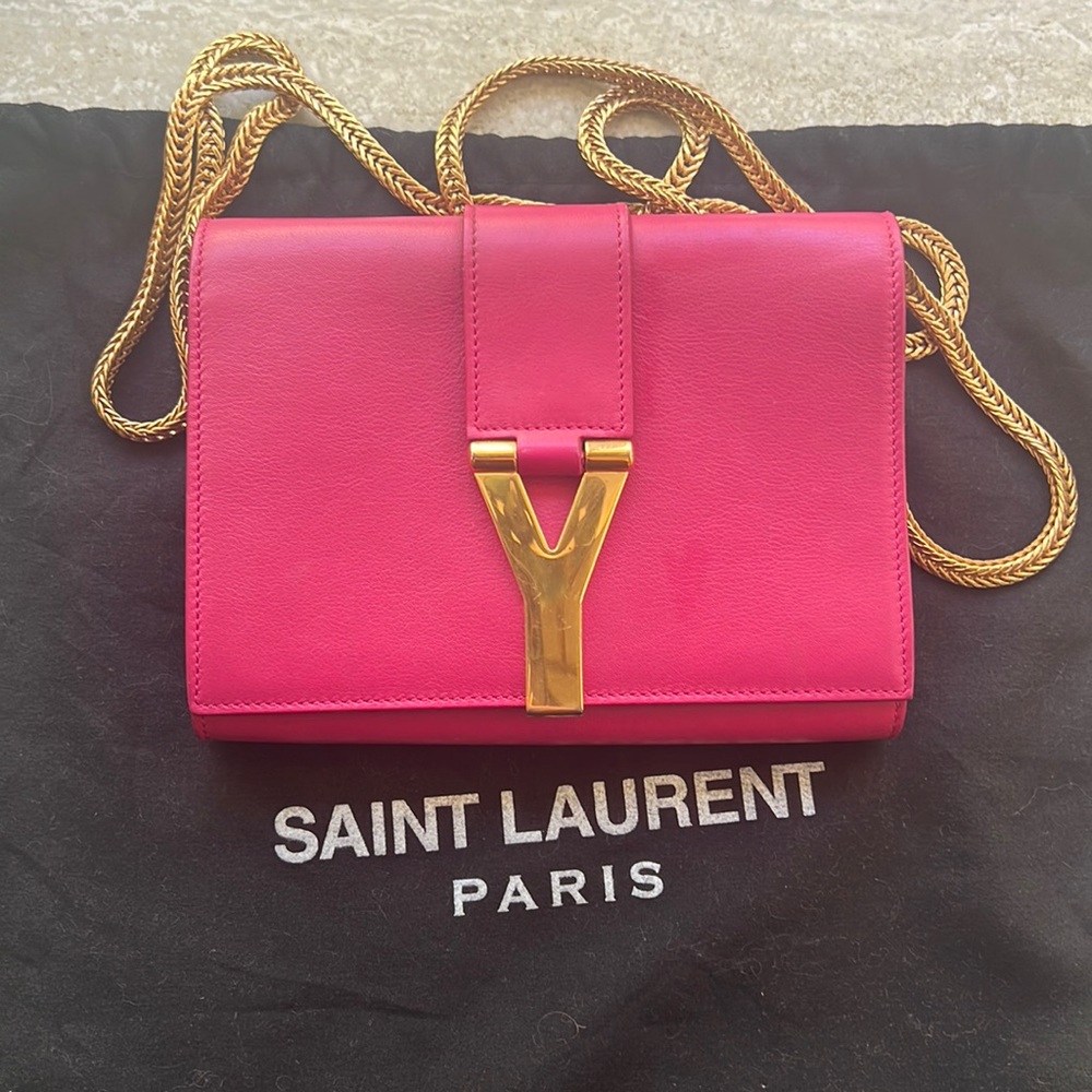 Pink Leather Shoulder Bag - Picture 2 of 7